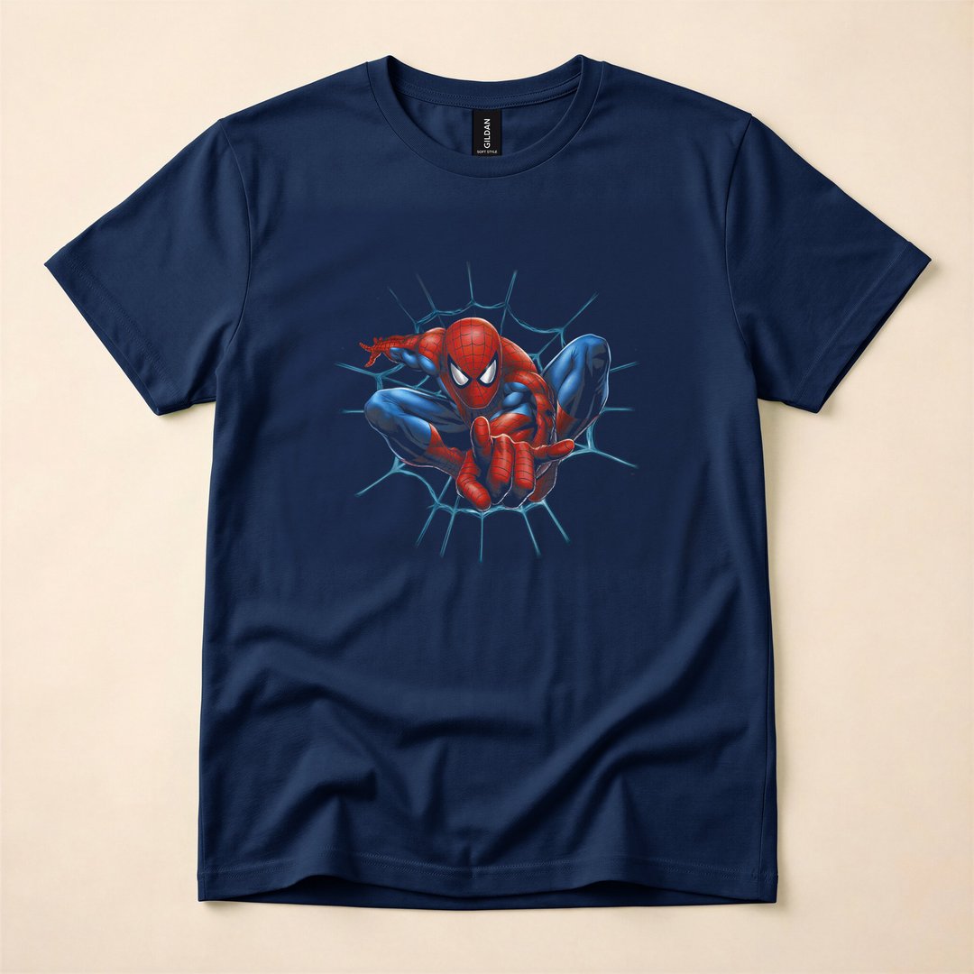 Spider-Man Web-Sling Portrait Wall-Crawler T-Shirt - photo 2