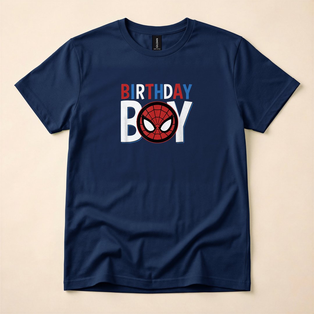 Spider-Man Birthday Boy Comic Celebration T-Shirt - photo 2
