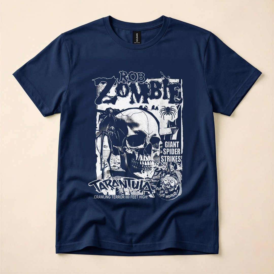 Rob Zombie Tarantula Creepy Spider Horror T-Shirt - photo 2