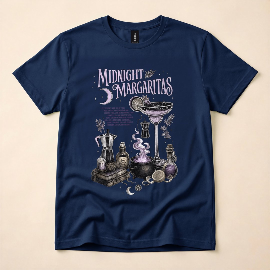 Midnight Margaritas Practical Magic Witch Halloween T-Shirt - photo 2