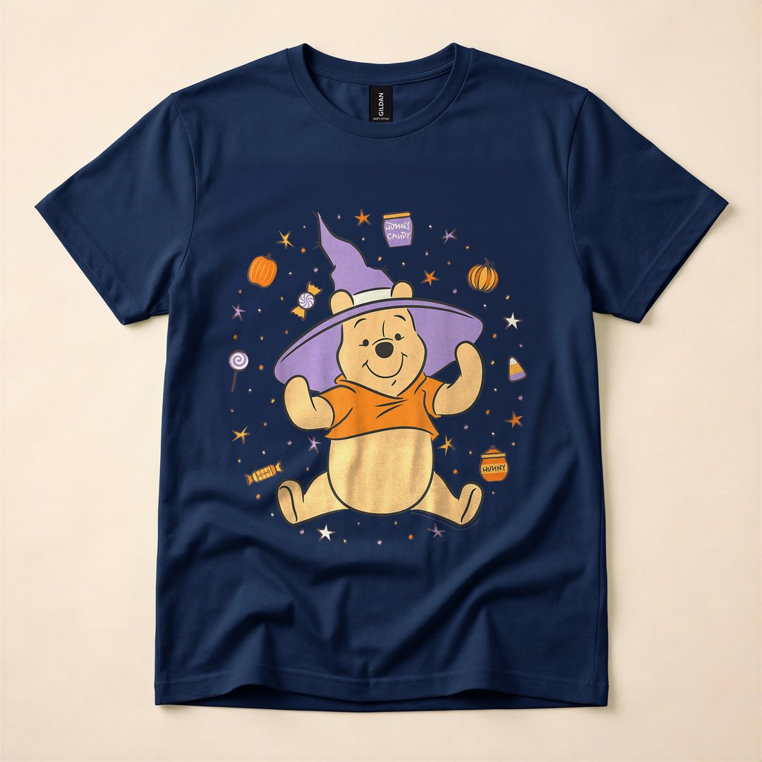 Winnie the Pooh Trick-or-Treat Candy Halloween T-Shirt - photo 2