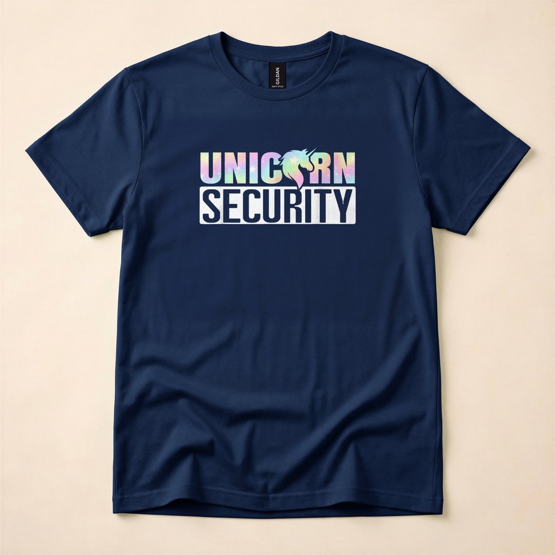 Mom Dad Daughter Unicorn Security Halloween Costume T-Shirt - photo 2