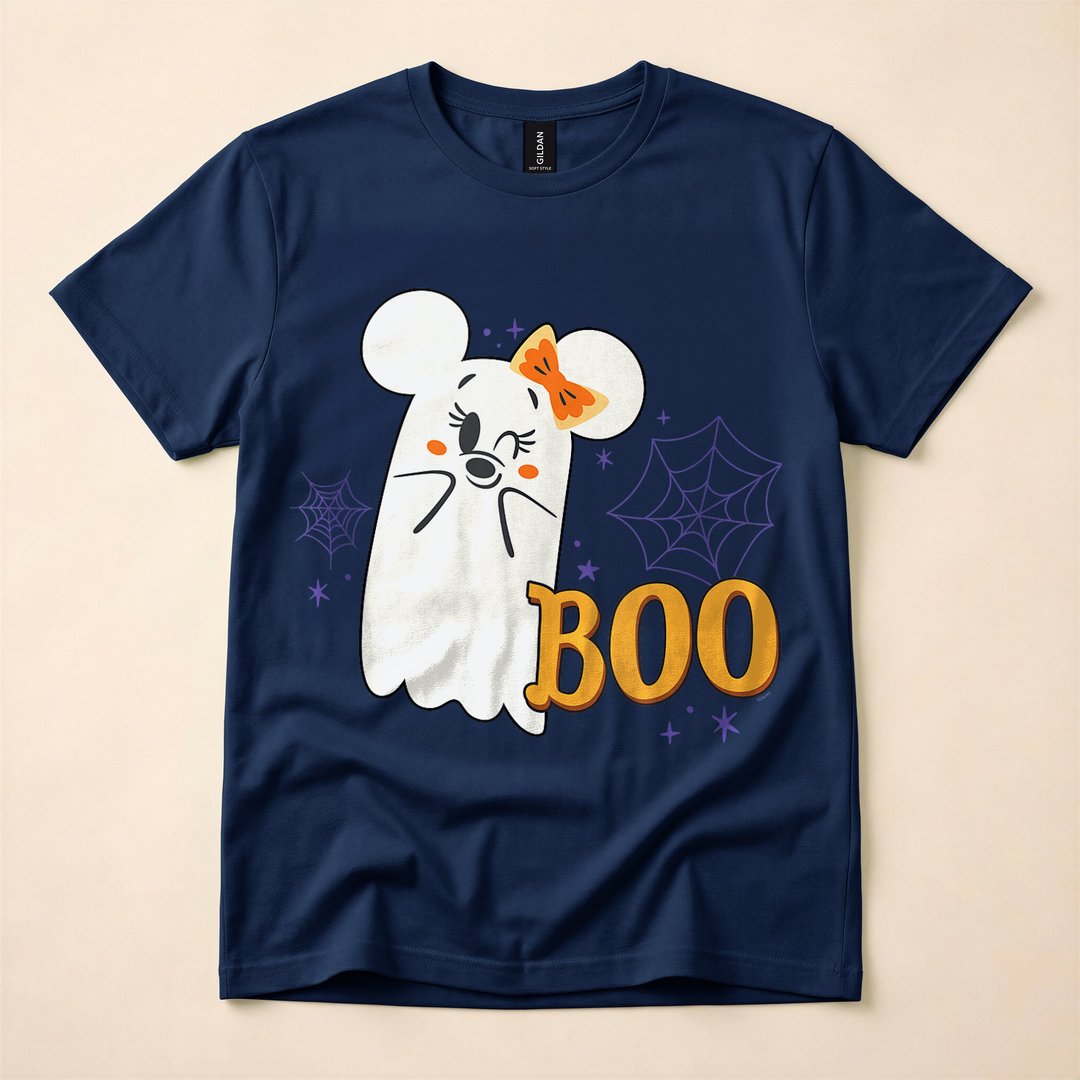 Minnie Mouse Ghost Boo Cute Halloween Tank Top T-Shirt - photo 2