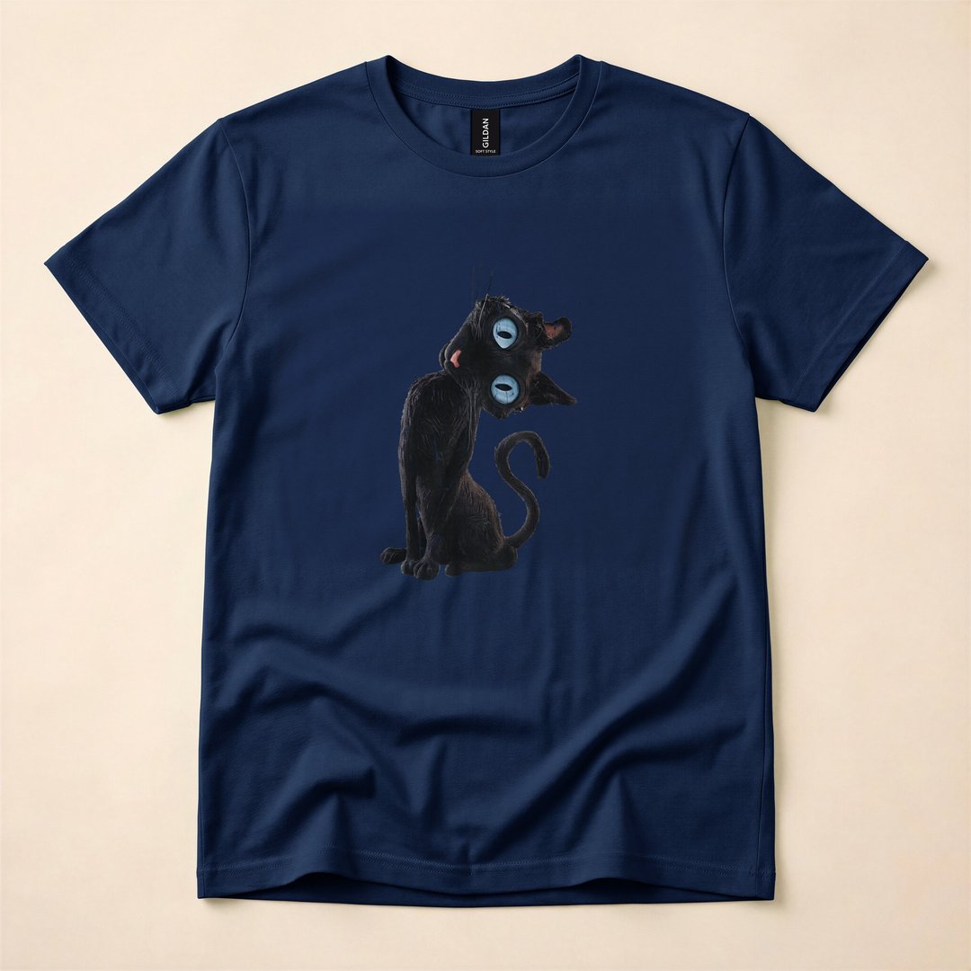 Creepy Cute Cat Coraline Meme Halloween T-Shirt - photo 2