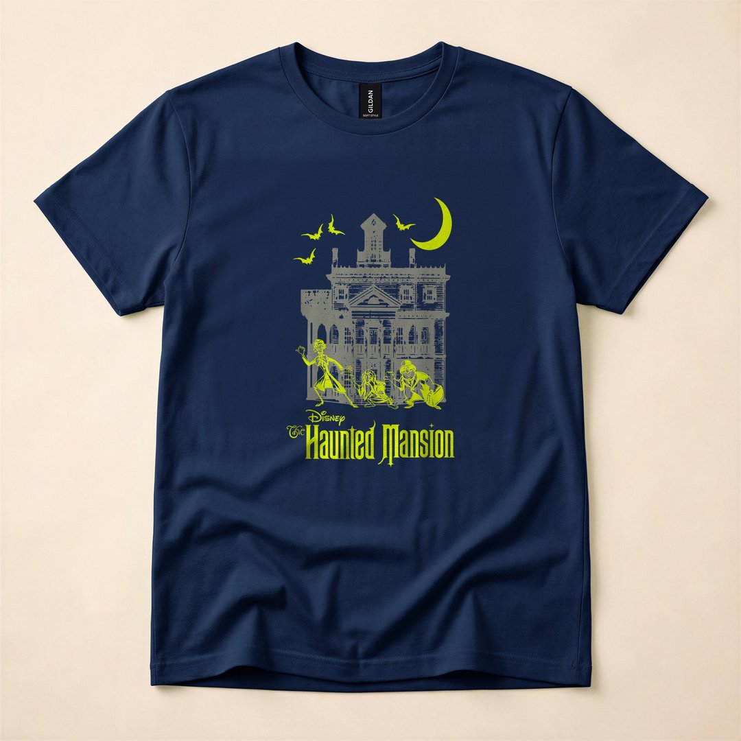 Haunted Mansion Hitchhiking Ghosts Silhouette T-Shirt - photo 2