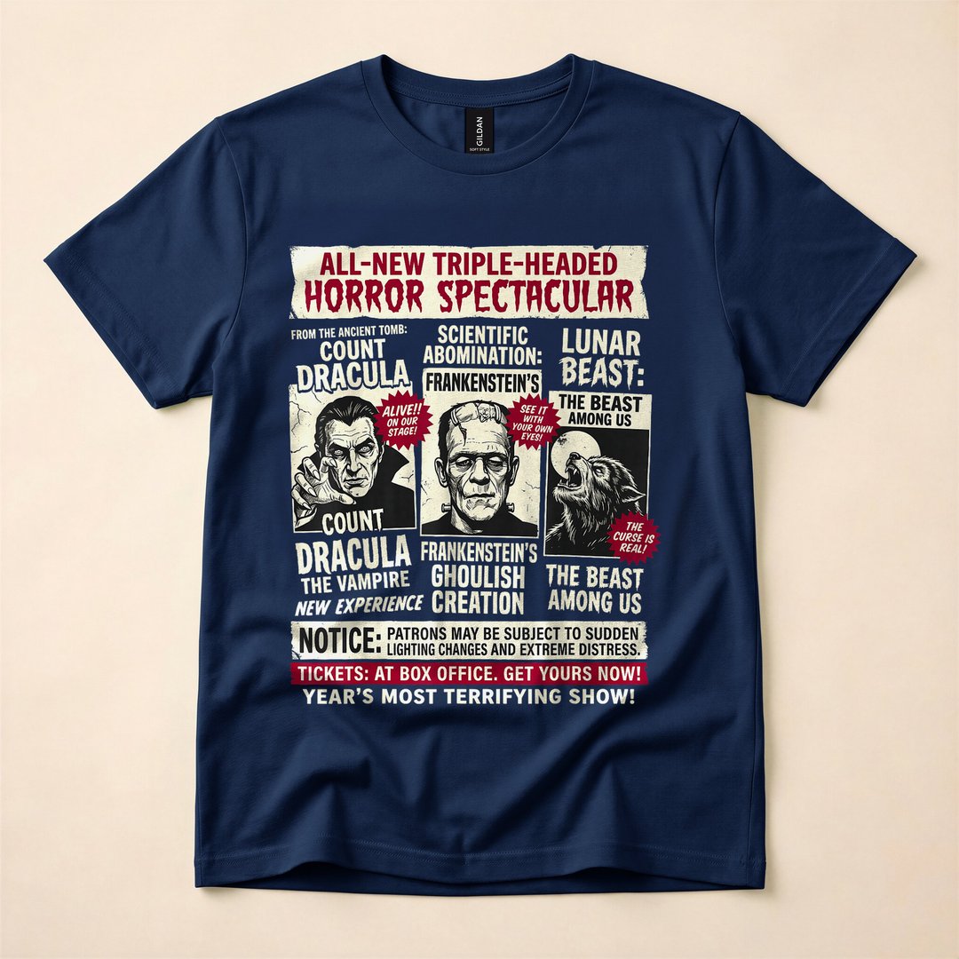 Frankenstein Horror Movie Monster Vintage Halloween T-Shirt - photo 2