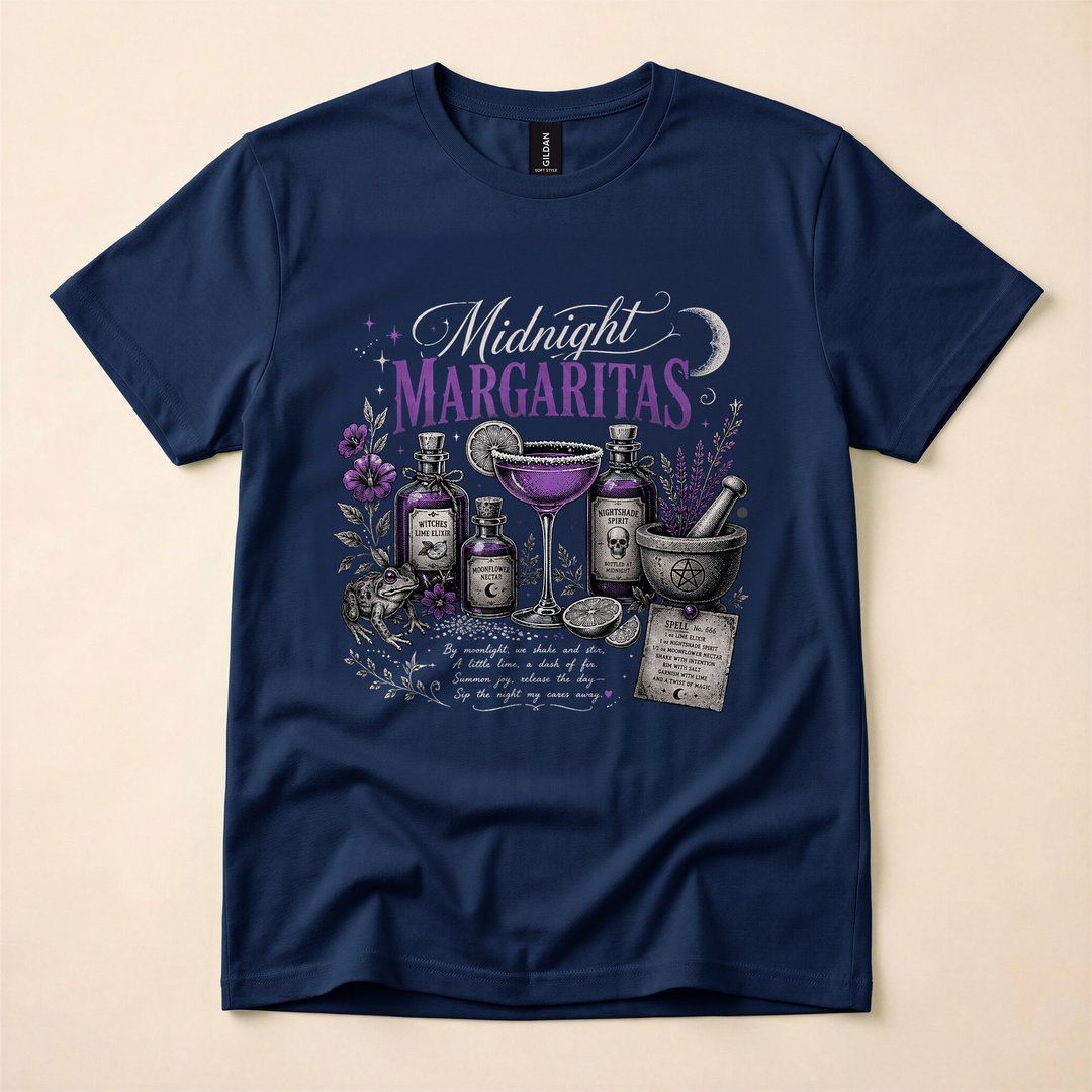 Witchy Margarita Magic Spell Cocktail Halloween T-Shirt - photo 2