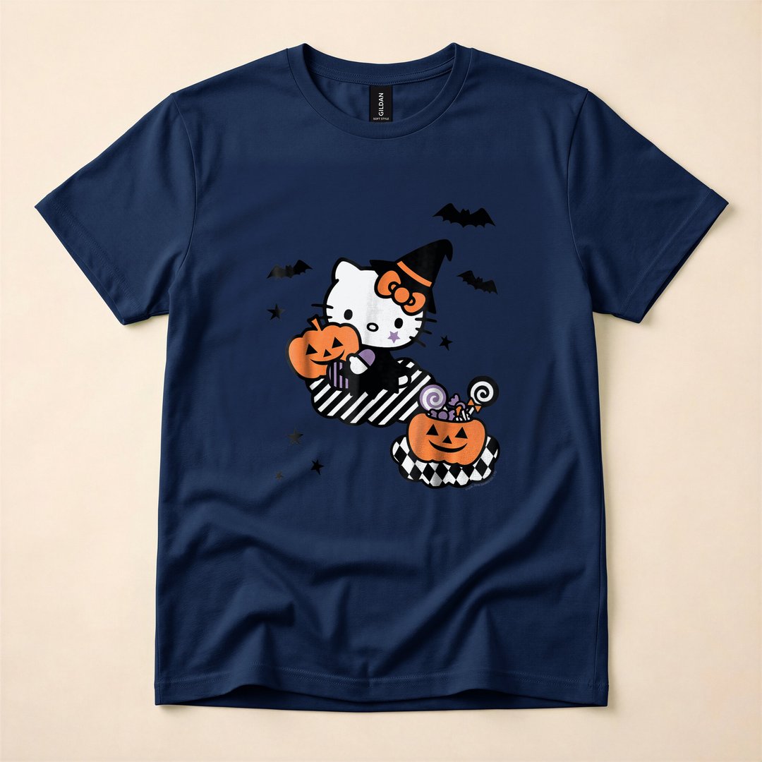Hello Kitty Trick or Treat Halloween T-Shirt - photo 2