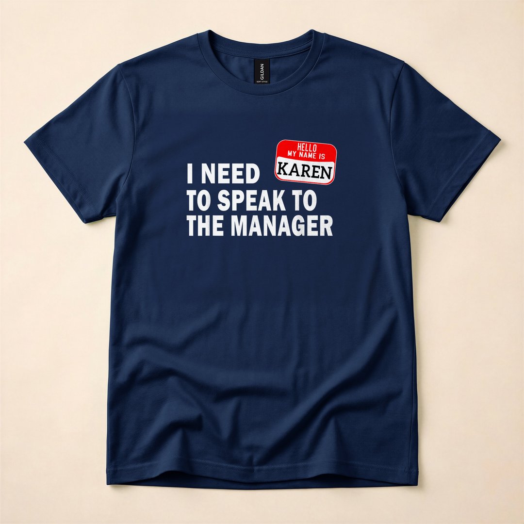 Karen Speak to the Manager Funny Lazy Halloween Costume T-Shirt - photo 2