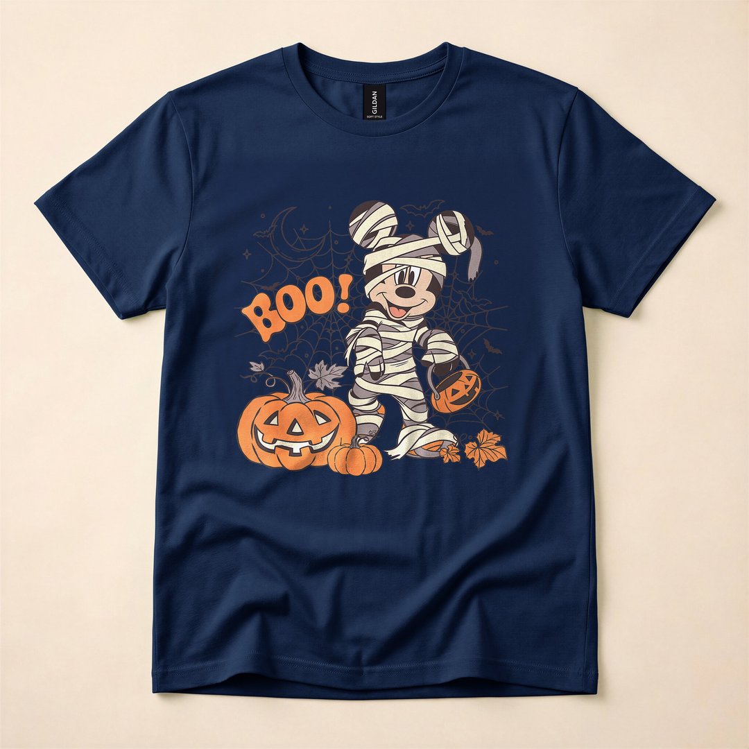 Mickey Mouse Mummy Boo Disney Halloween T-Shirt - photo 2