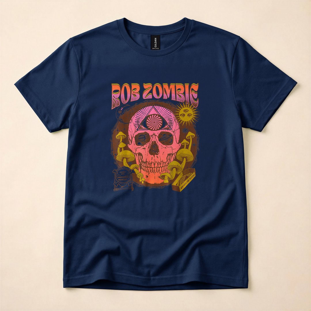 Rob Zombie LSD Skull Horror Rock T-Shirt - photo 2