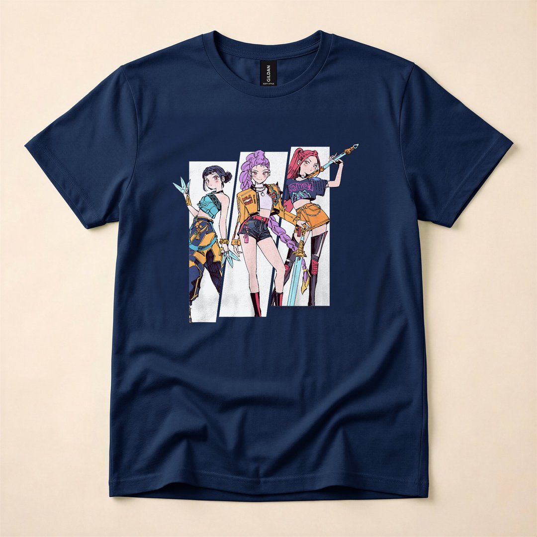 Huntrix Manhwa Style Comic Panels Halloween T-Shirt - photo 2
