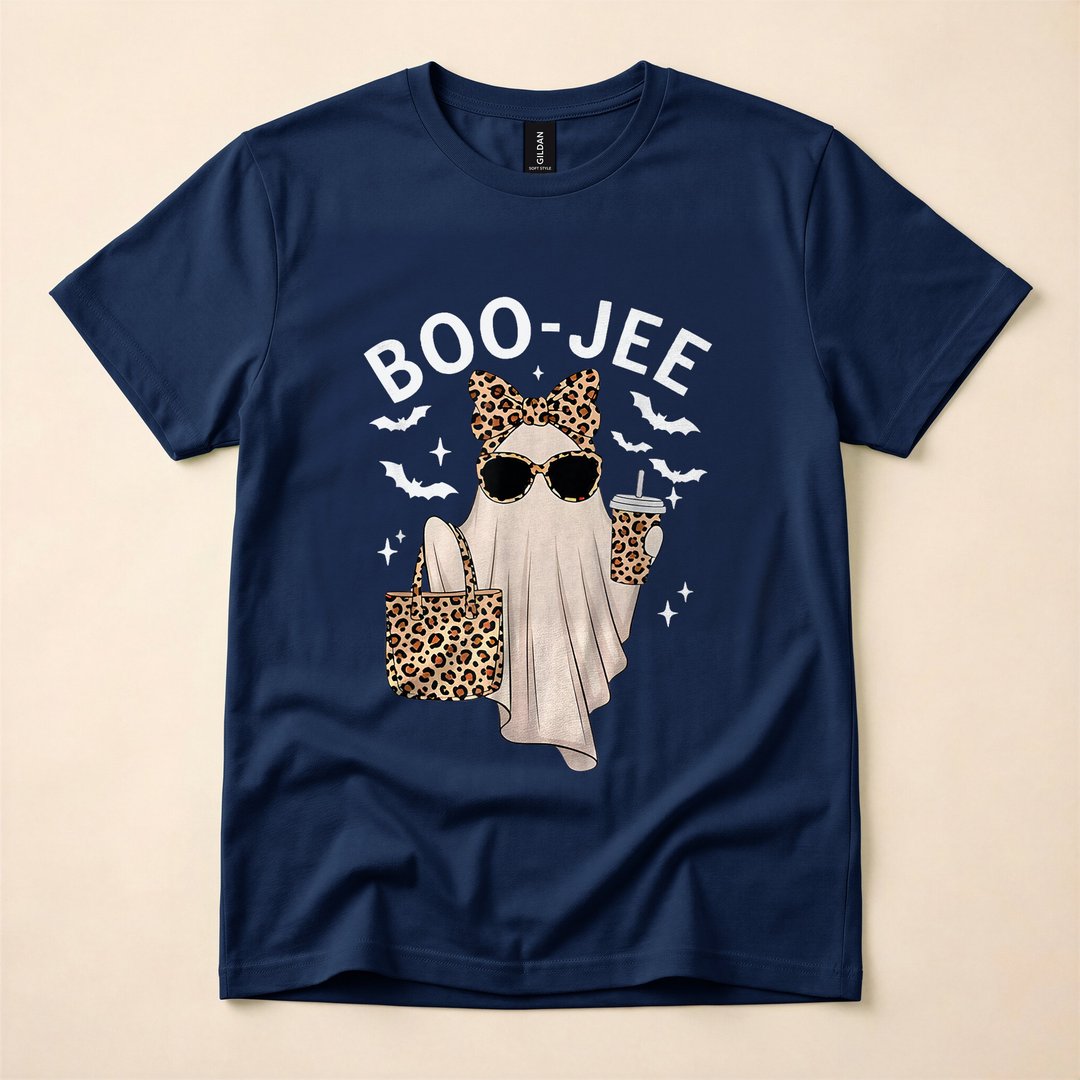 Boo-JEE Leopard Ghost Spooky Season T-Shirt - photo 2