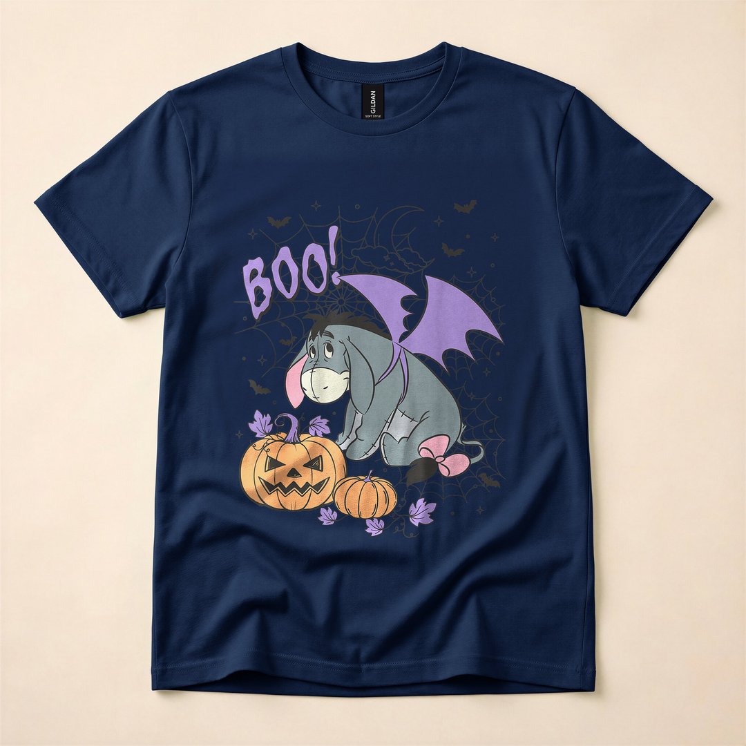 Winnie the Pooh Eeyore Boo Bat Costume Halloween T-Shirt - photo 2
