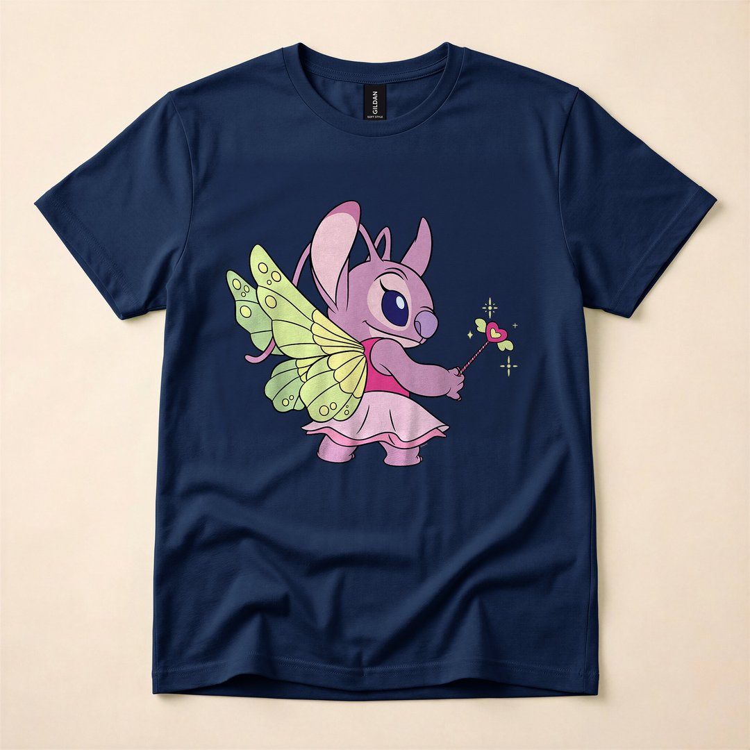 Lilo and Stitch Angel Fairy Halloween Trick-or-Treat T-Shirt - photo 2