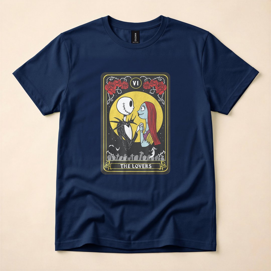 Jack and Sally The Lovers Nightmare Before Christmas T-Shirt - photo 2