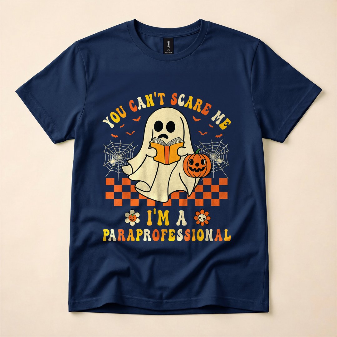 You Can't Scare Me I'm A School Paraprofessional Halloween T-Shirt - photo 2