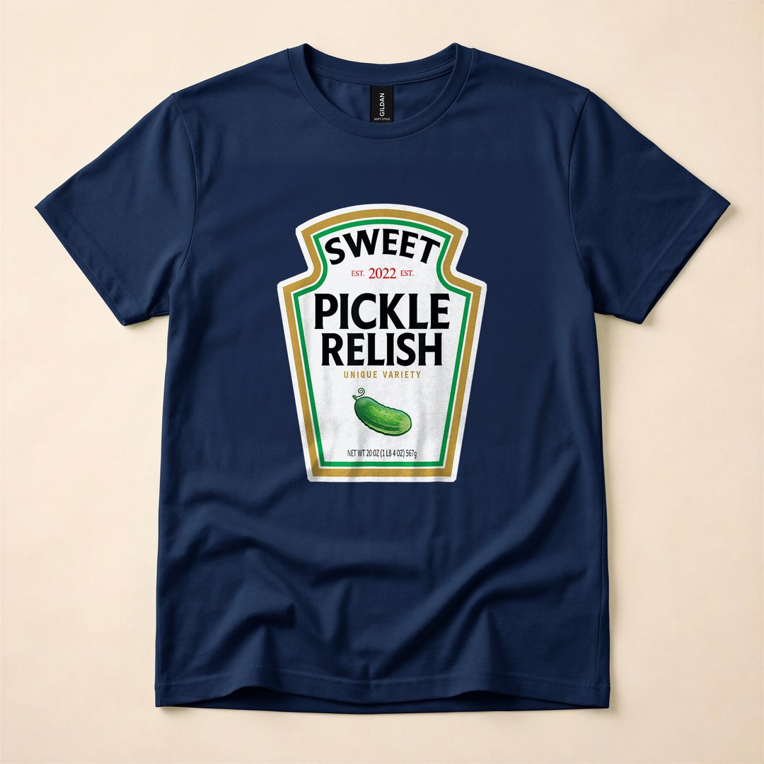 Sweet Green Pickle Relish Funny Halloween Costume T-Shirt - photo 2