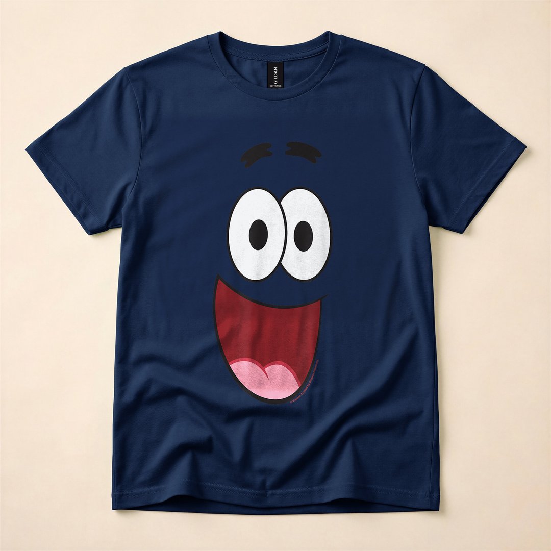 SpongeBob Patrick Smiling Face Halloween Costume T-Shirt - photo 2