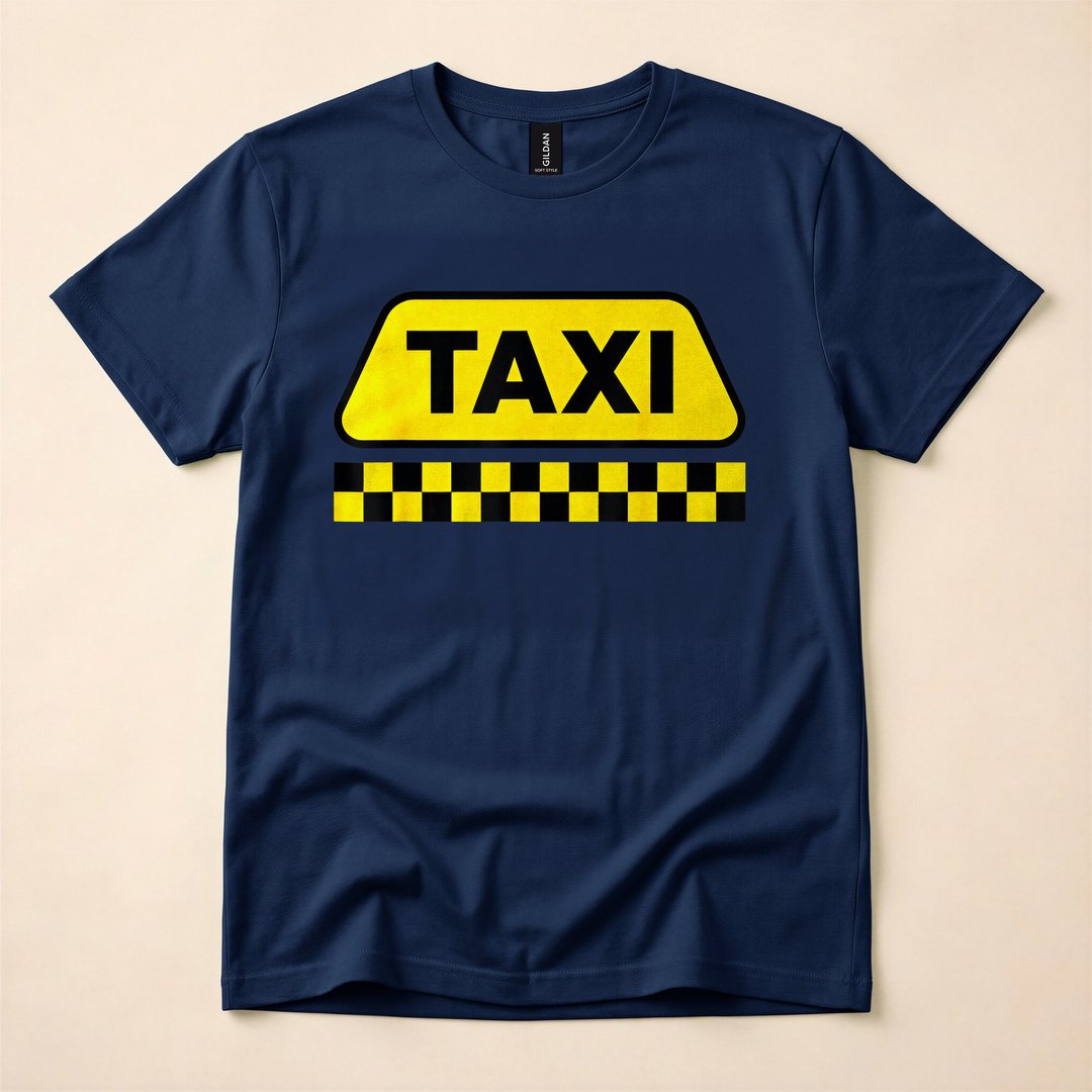 NYC Yellow Cab Taxi Driver Funny Halloween Costume T-Shirt - photo 2