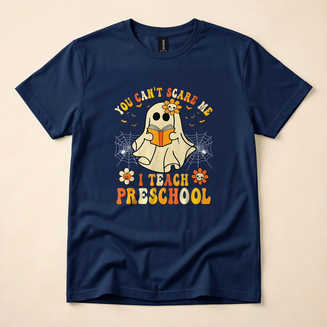 You Can't Scare Me I Teach Preschool Ghost T-Shirt - photo 2
