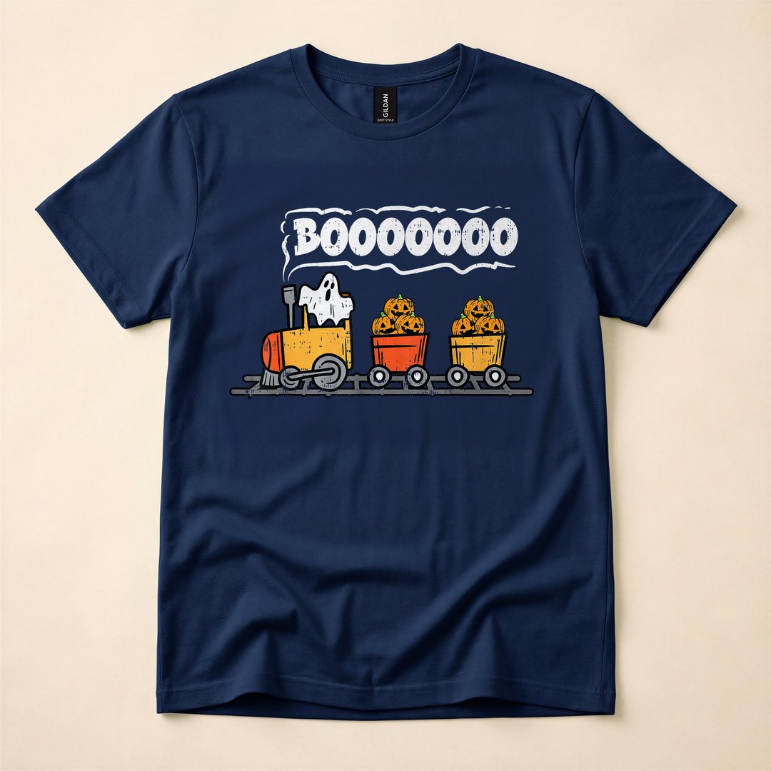 Halloween Ghost Boo Train Kids Costume T-Shirt - photo 2