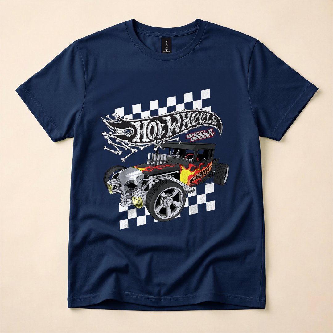 Hot Wheels Bone Shaker Wheelie Spooky T-Shirt - photo 2