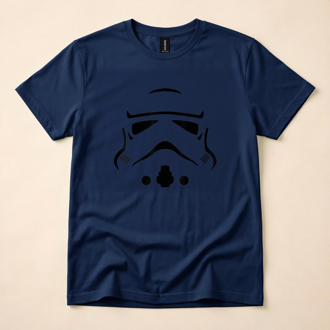 Star Wars Stormtrooper Big Face Halloween Costume T-Shirt - photo 2