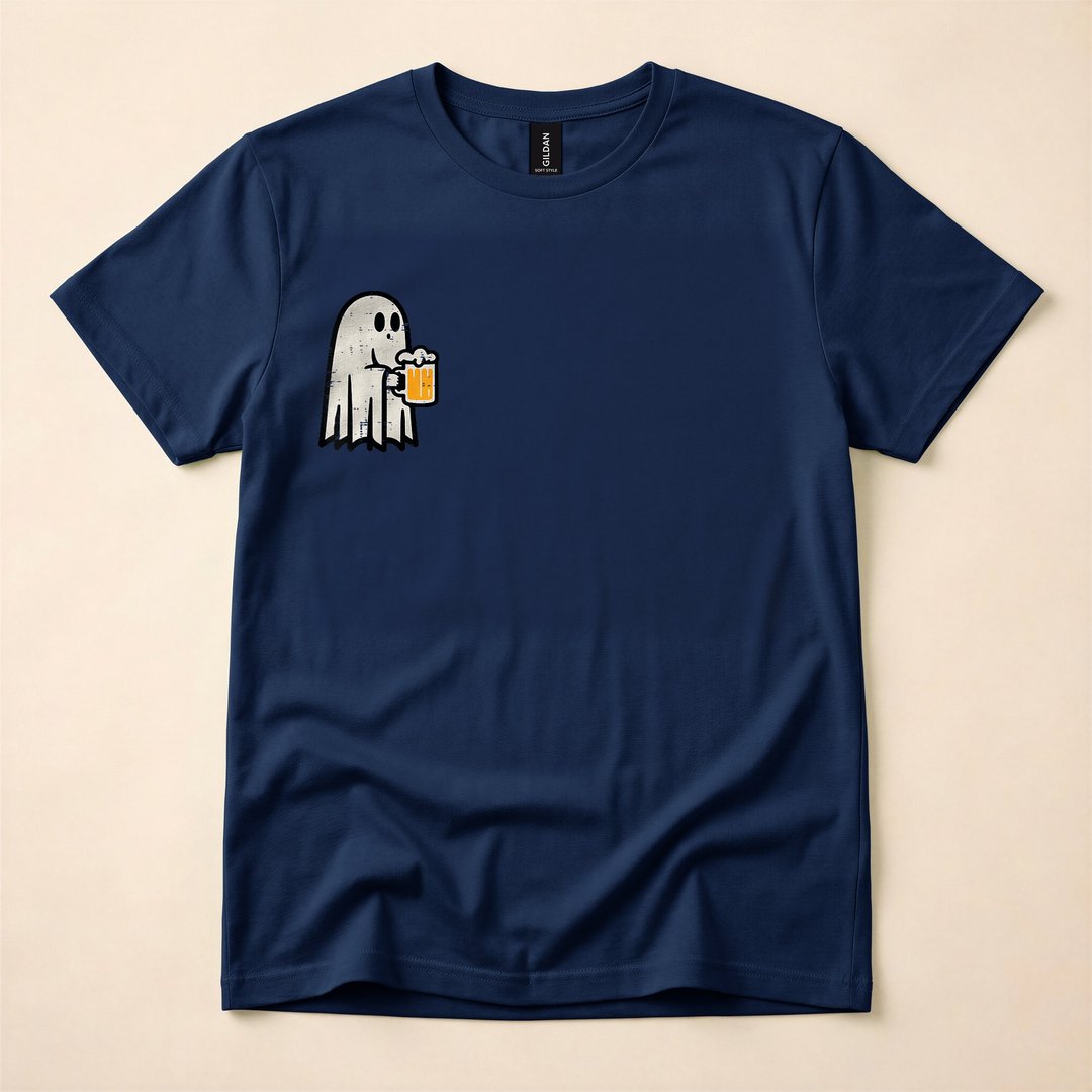 Lazy Ghost Costume Funny Halloween Party T-Shirt - photo 2