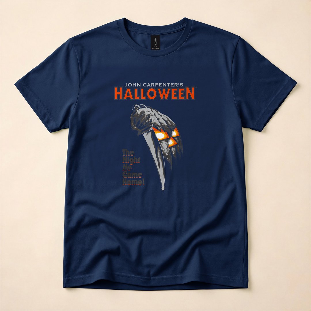 Classic Halloween Horror Movie Poster Spooky Night T-Shirt - photo 2