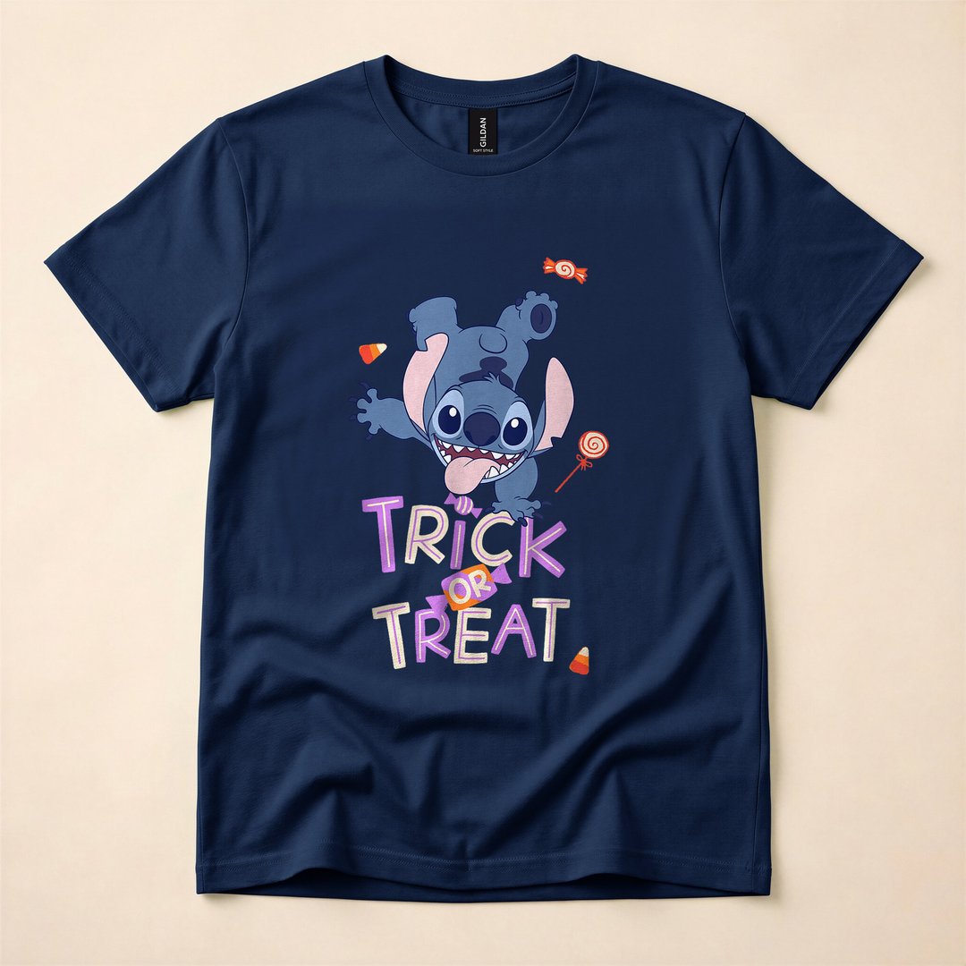Lilo and Stitch Halloween Trick or Treat T-Shirt - photo 2