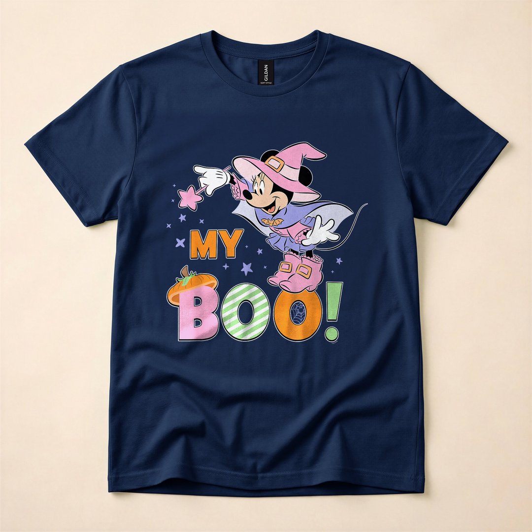 Minnie Mouse My Boo Cute Halloween Couples T-Shirt - photo 2