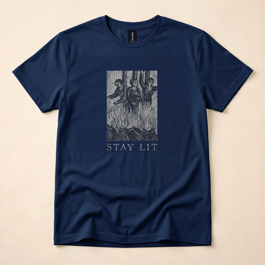 Occult Stay Lit Devil Witch Halloween T-Shirt - photo 2