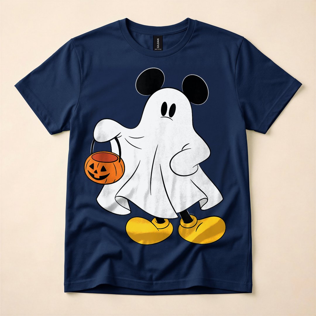Mickey Mouse Ghost Halloween Trick-or-Treat T-Shirt - photo 2