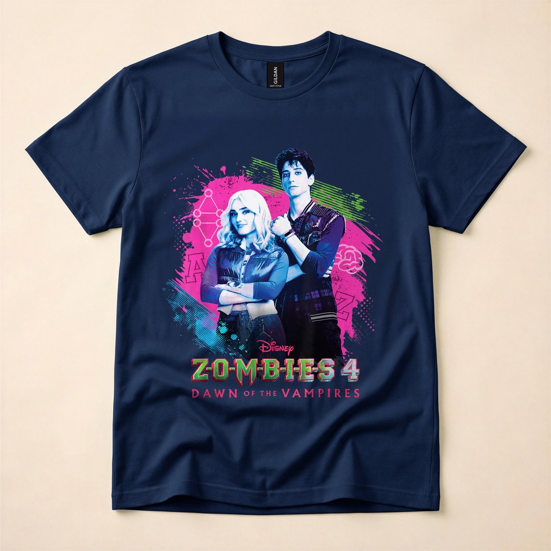 Disney ZOMBIES 4 Dawn of the Vampires Zed and Addison T-Shirt - photo 2