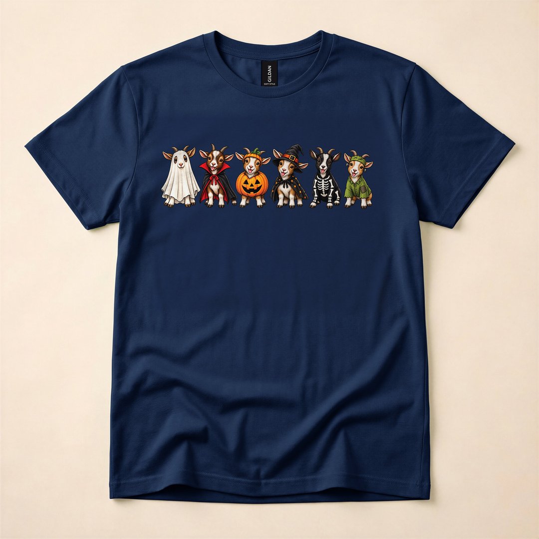 Goat Head Halloween Animal Costume T-Shirt - photo 2