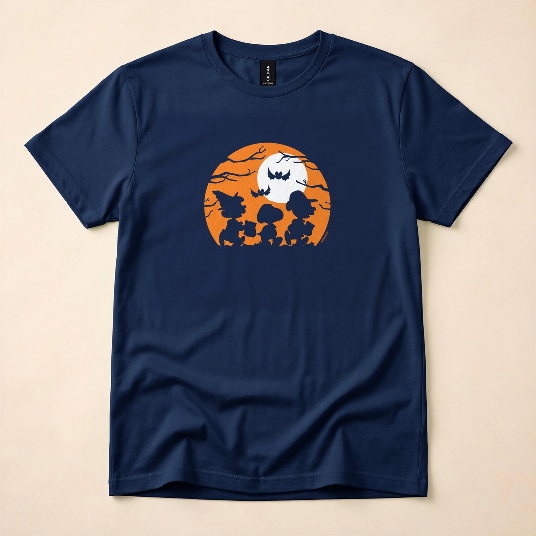 Peanuts Halloween Trick or Treat Silhouettes T-Shirt - photo 2