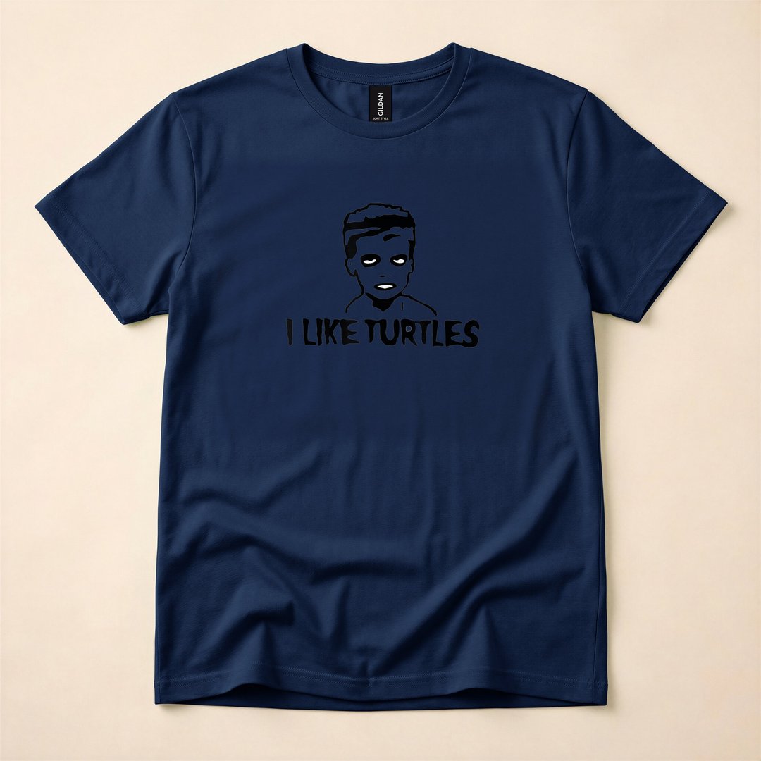 Johnathan the Zombie I Like Turtles Funny Halloween T-Shirt - photo 2