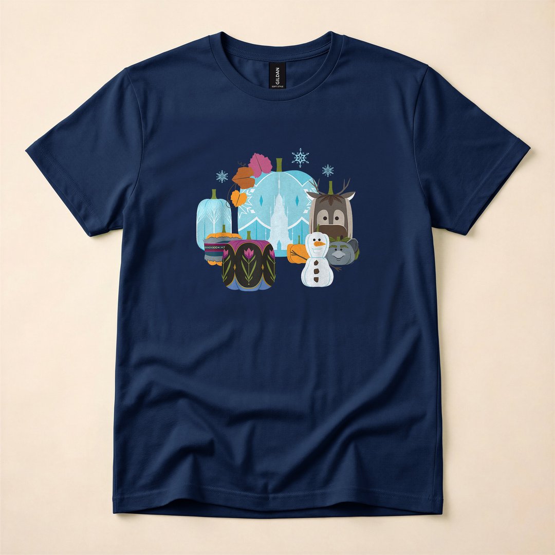 Disney Frozen Princesses Autumn Pumpkin Harvest T-Shirt - photo 2