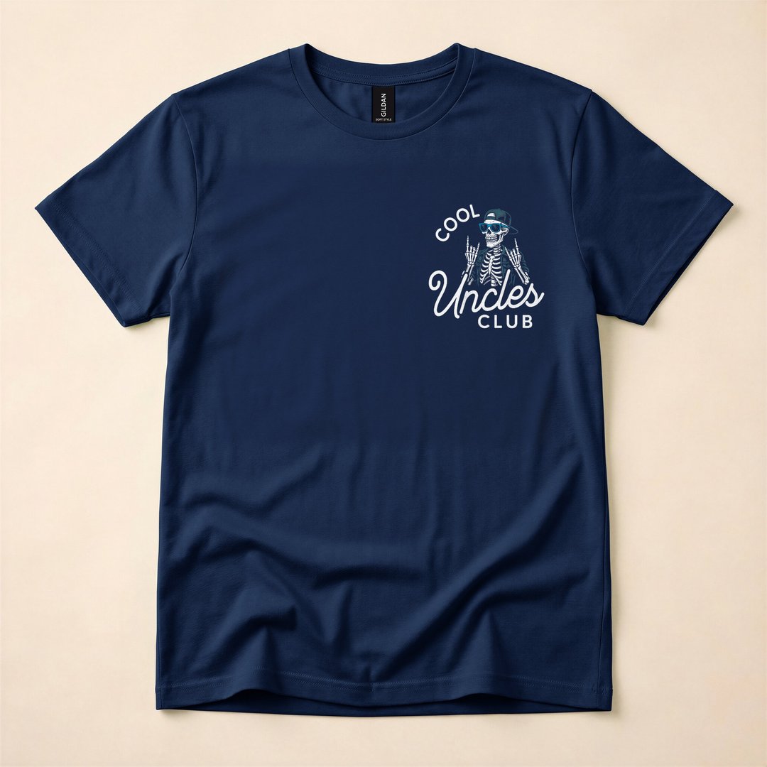 Cool Uncles Club Funny Skeleton Uncle T-Shirt - photo 2