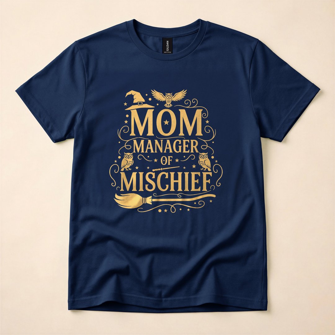 Magical Mom Manager of Mischief Halloween T-Shirt - photo 2