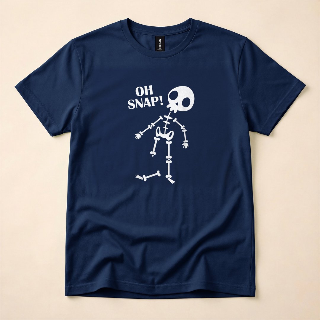 Oh Snap Broken Bones Funny Skeleton Injury T-Shirt - photo 2