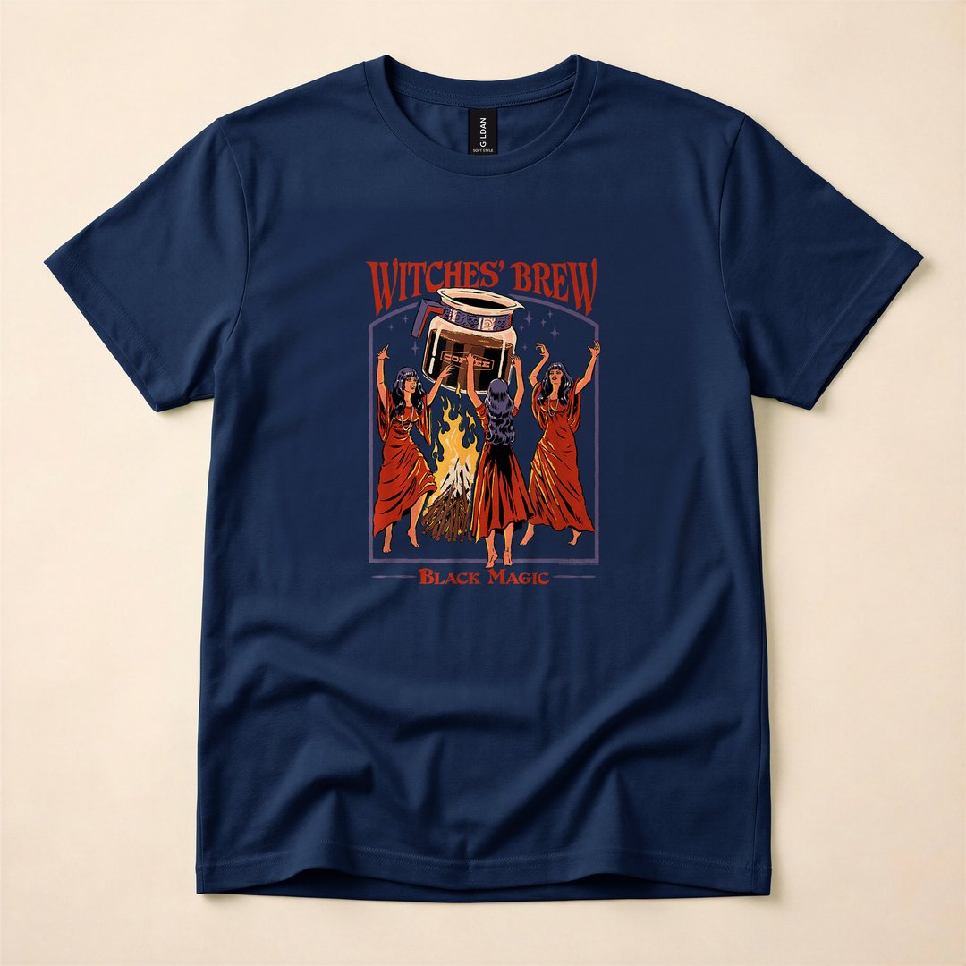 Steven Rhodes Witches' Brew Coffee Halloween T-Shirt - photo 2