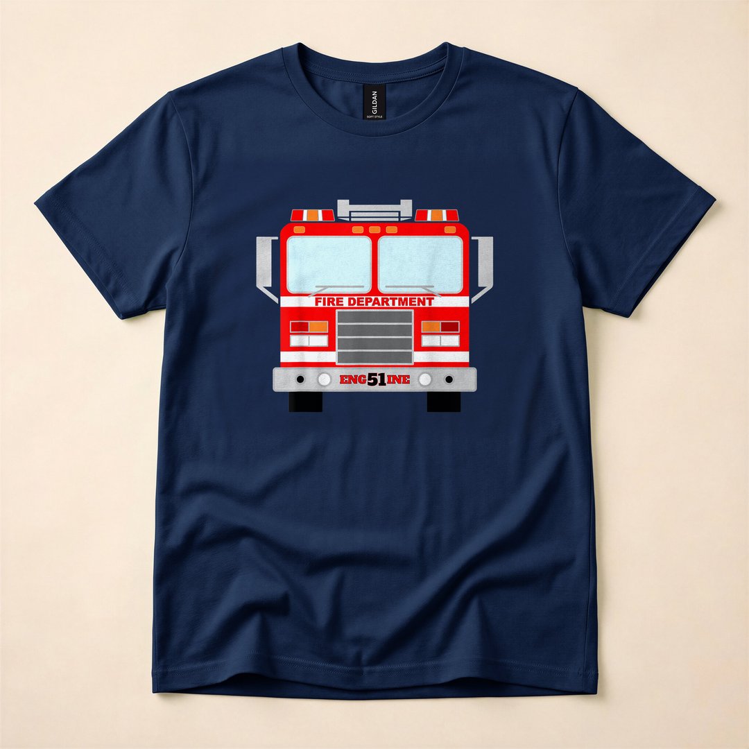 Pretend I'm a Fire Truck Funny Halloween Costume T-Shirt - photo 2