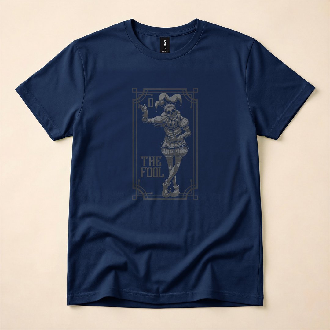The Fool Tarot Card Occult Horror Halloween T-Shirt - photo 2