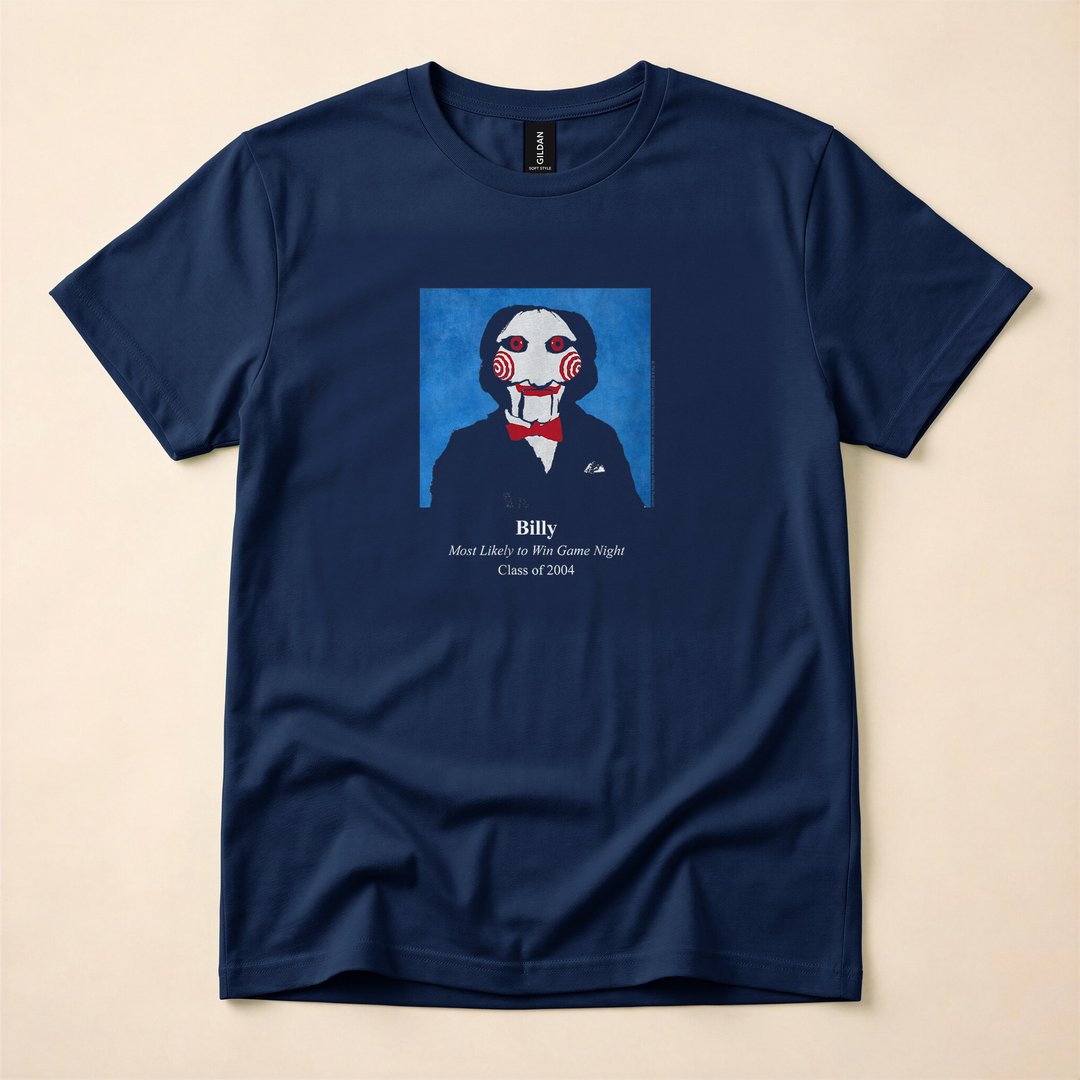 Saw Billy Most Likely To Win Game Night Horror T-Shirt - photo 2