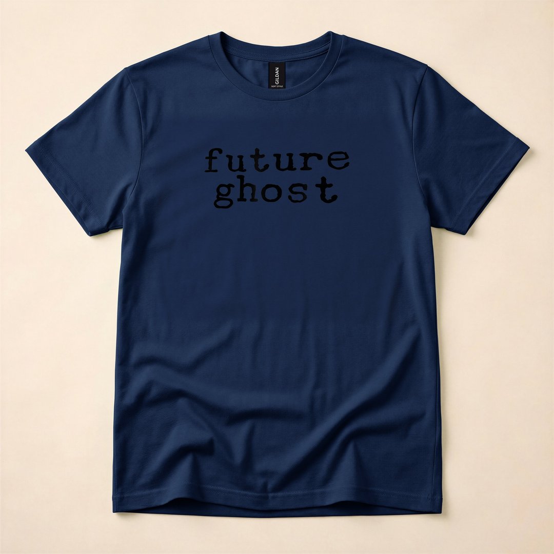 Future Ghost Minimalist Spooky Halloween T-Shirt - photo 2