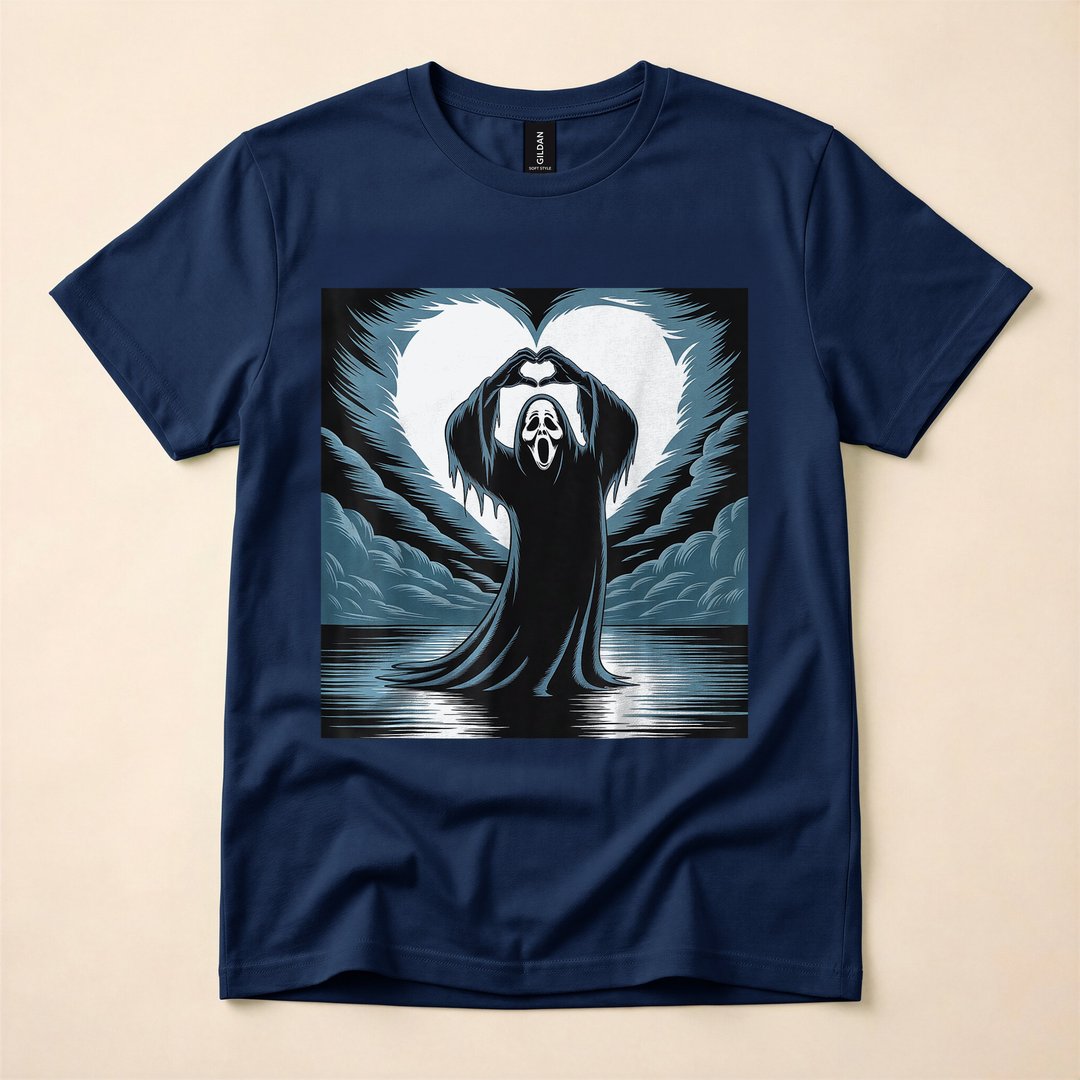 Spooky Season Ghost Scary Face Horror T-Shirt - photo 2