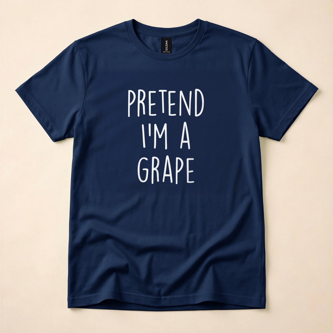 Purple Grape Lazy Funny Halloween Costume T-Shirt - photo 2