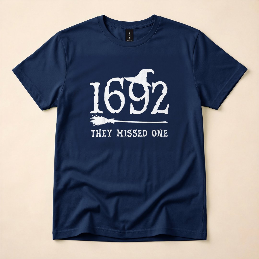 1692 They Missed One Salem Witch Trials T-Shirt - photo 2